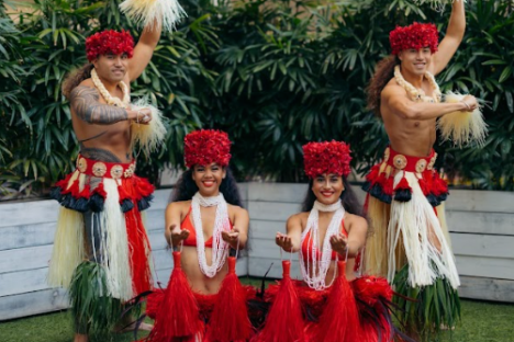a group of people wearing costumes