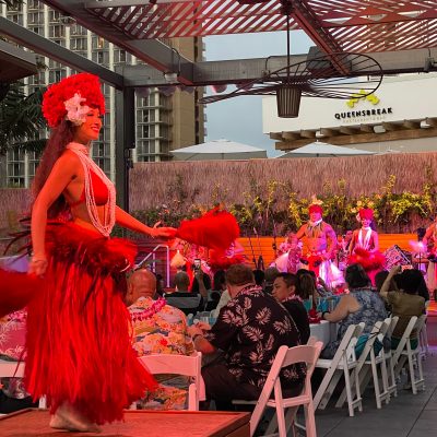 a person standing in front of a building