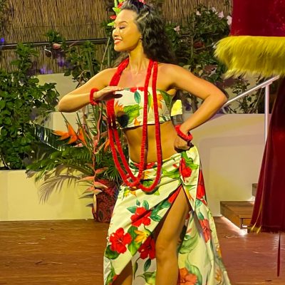 a person wearing a costume