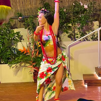 a person wearing a costume