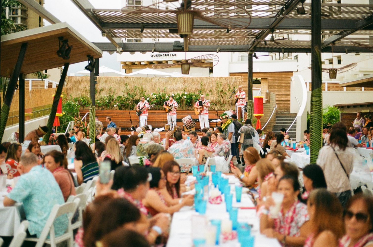 A family feast at the luau