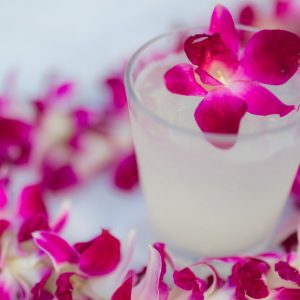 a close up of a flower